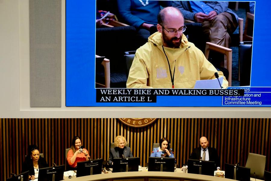Rob giving testimony to the Portland City Council